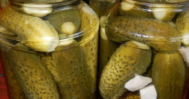 Canning cucumbers with citric acid for the winter in liter jars