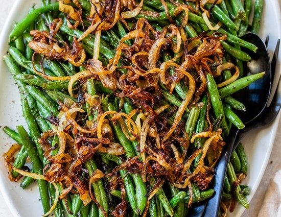 Caramel asparagus beans