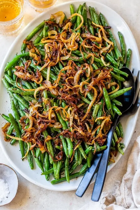 Caramel asparagus beans