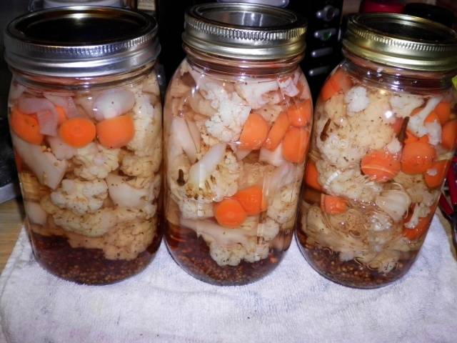 Cauliflower for the winter: pickled blanks