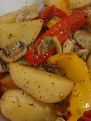 Champignon dishes cooked in a slow cooker