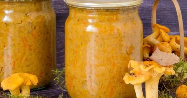 Chanterelle mushroom caviar: cooking recipes for the winter