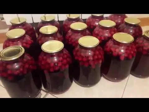 Cherry compote: recipes for the winter in jars