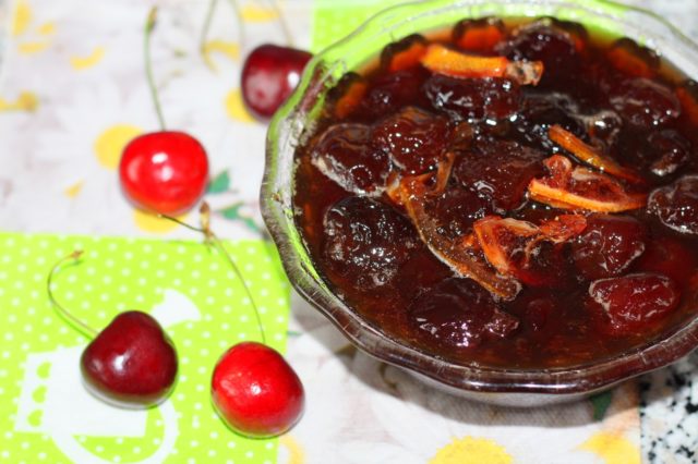 Cherry jam with orange for the winter: simple recipes