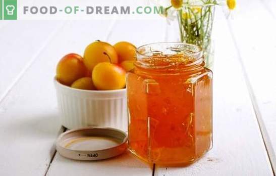 Cherry plum jam: how to cook a dessert of red and yellow cherry plums with and without pits