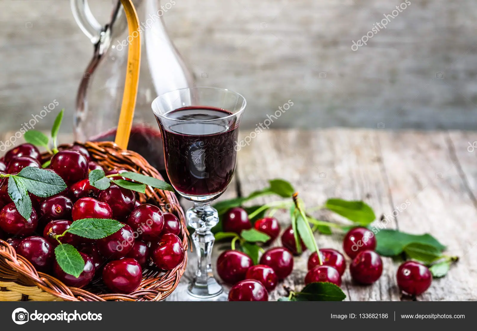 Cherry tincture on alcohol