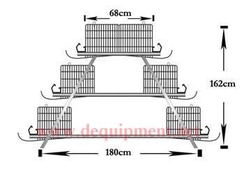 Chicken cage sizes: photo + drawings 