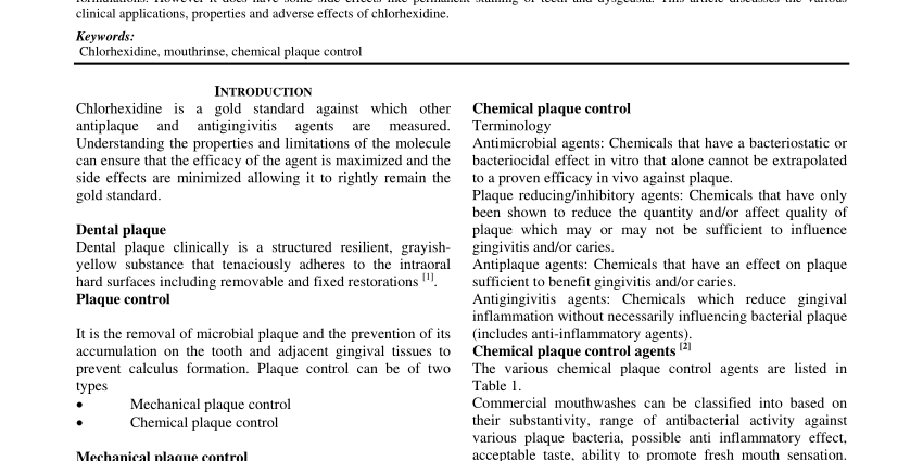 Chlorhexidine &#8211; characteristics, action, application, contraindications