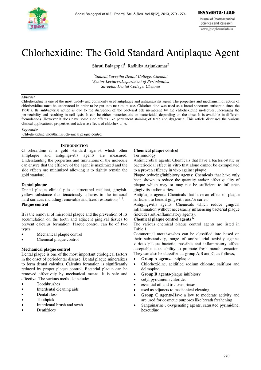 Chlorhexidine &#8211; characteristics, action, application, contraindications