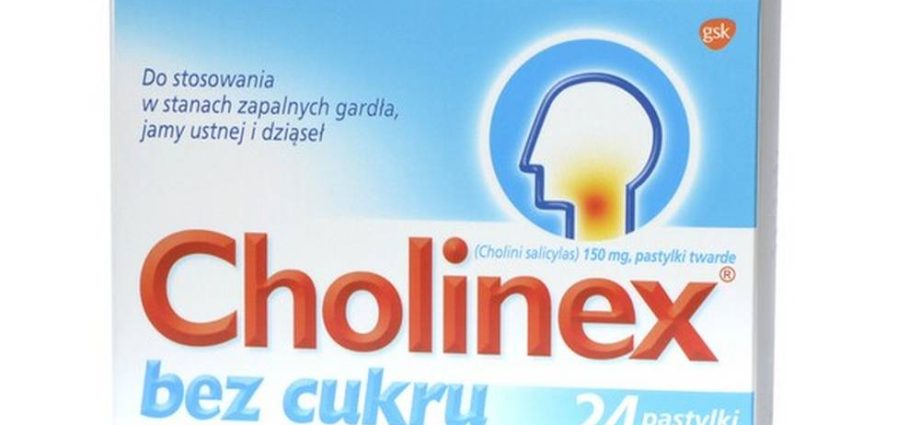 Cholinex for sore throat and mouth inflammation. How to use Cholinex?