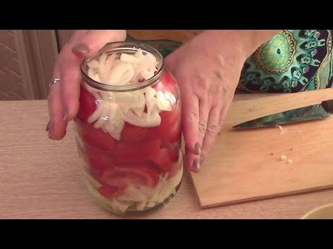 Chopped tomatoes with butter for the winter