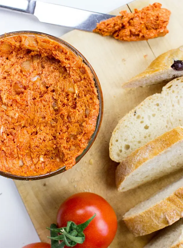 Chopped tomatoes with butter for the winter