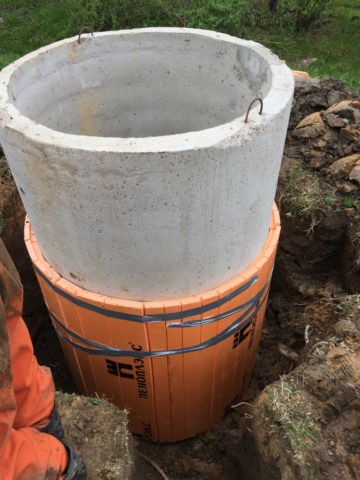 Clay castle for a well made of concrete rings: how to do it yourself, photo