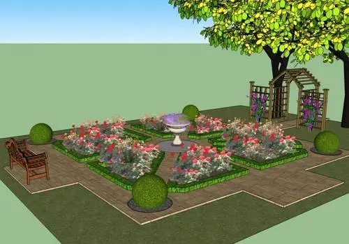 Climbing roses in landscape design