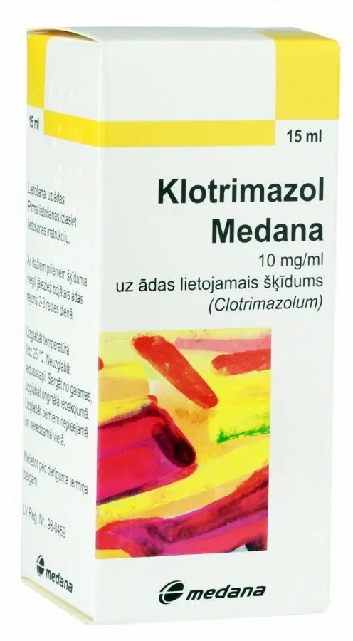 Clotrimazolum Medana for skin infections. Composition and use of the drug