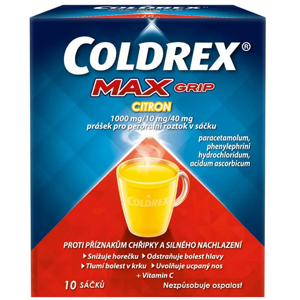 Coldrex MaxGrip with lemon flavor for colds and flu. Dosage, side effects of use