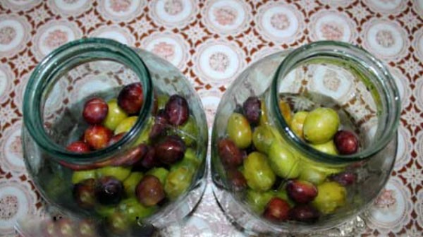 Compote for the winter from plums