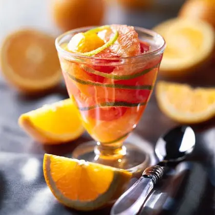 Compote of oranges and lemons