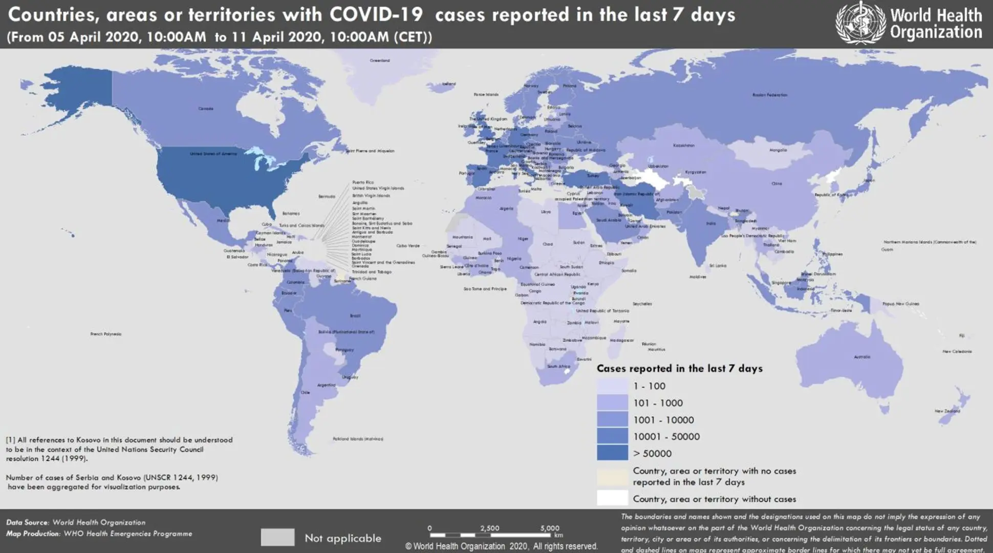 Countries where no case of COVID-19 has been reported. There are 11 of them