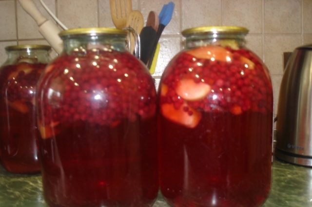 Cowberry compote for the winter