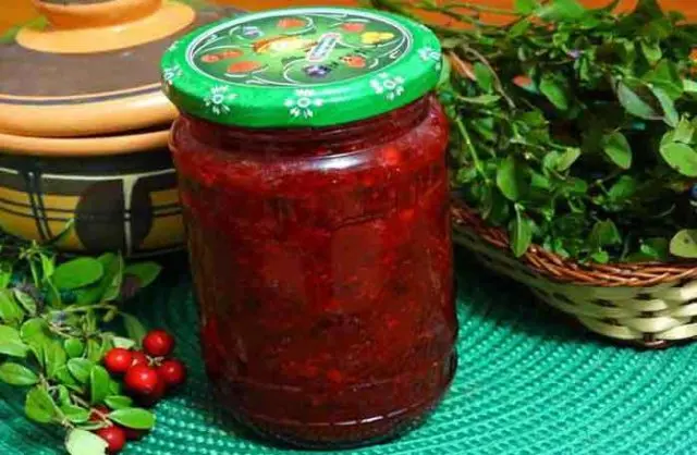 Cowberry jelly for the winter without gelatin