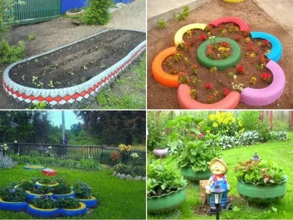 Crafts for giving from tires (figures, flowerpots): how to make useful things for the garden, photos of fresh ideas for creativity in 2022