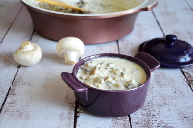 Creamy mushroom sauce from champignons with cream: recipes in a pan, in the oven, in a slow cooker