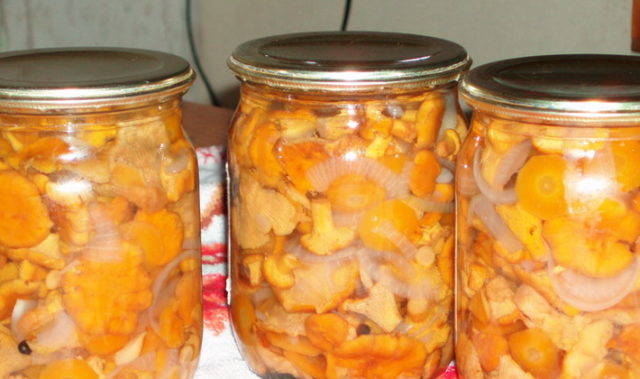 Crispy pickled chanterelles: recipes for the winter in jars