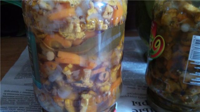 Crispy pickled chanterelles: recipes for the winter in jars