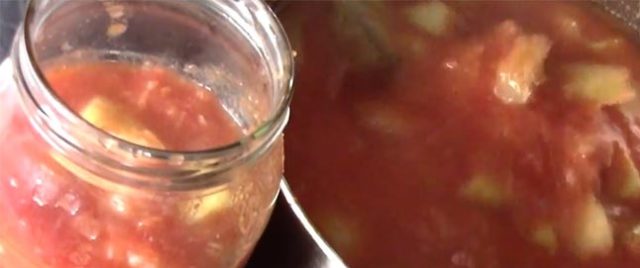 Cucumber salads in tomato juice: awesome recipes for the winter