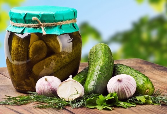 Cucumbers in Hungarian for the winter