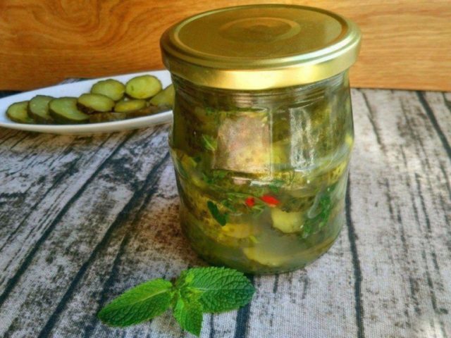 Cucumbers with basil for the winter: pickled, salted, canned