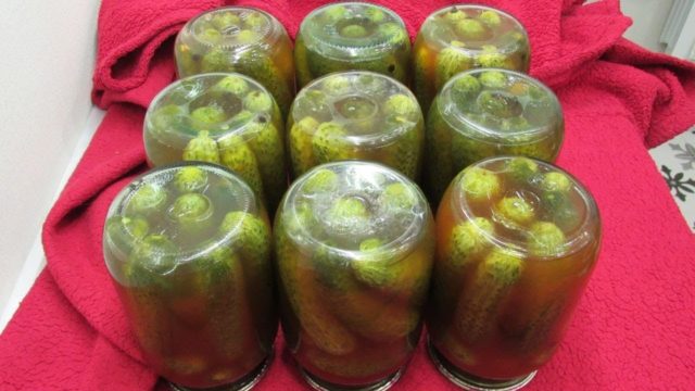 Cucumbers with chili ketchup: recipes without sterilization for the winter per liter jar