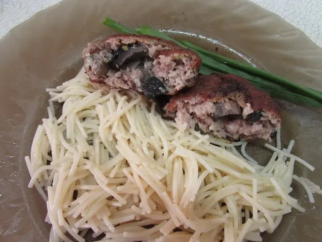 Cutlets with mushrooms