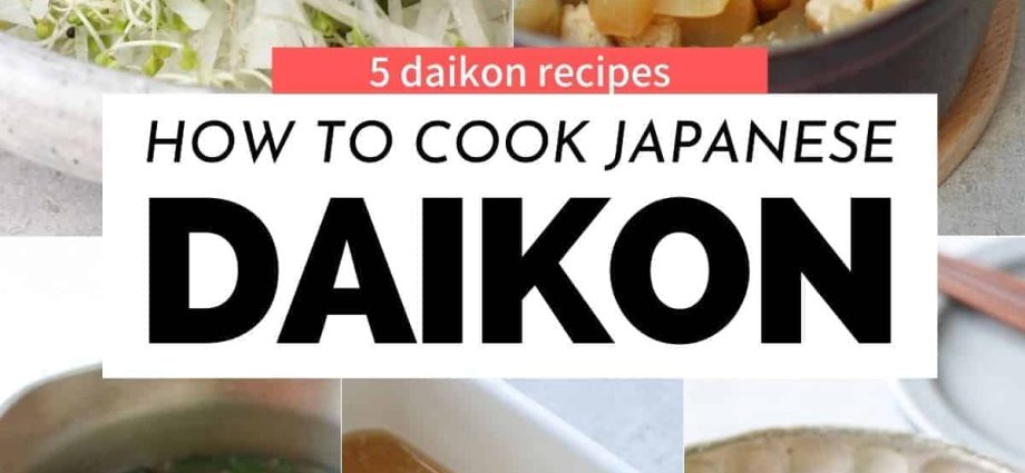 Daikon for the winter: recipes without sterilization