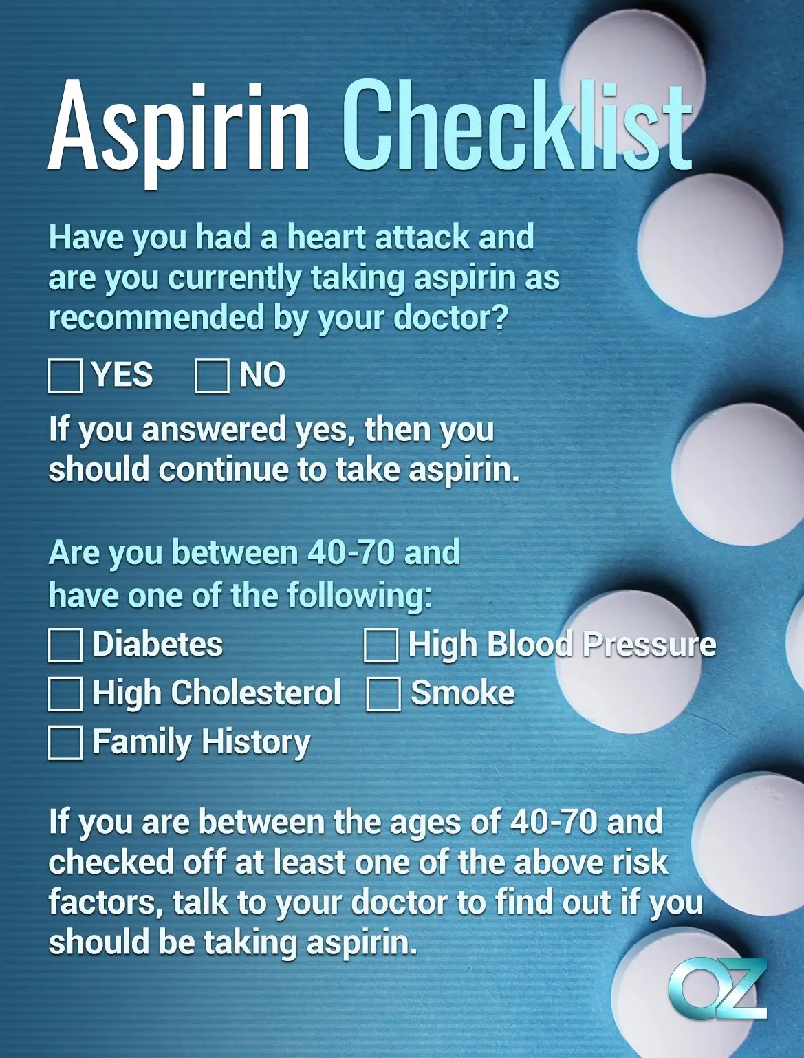 Daily dose of aspirin &#8211; yes or no?