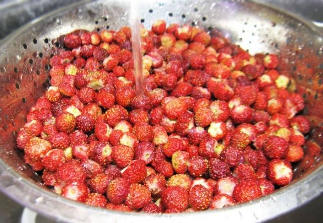 Delicious field strawberry jam