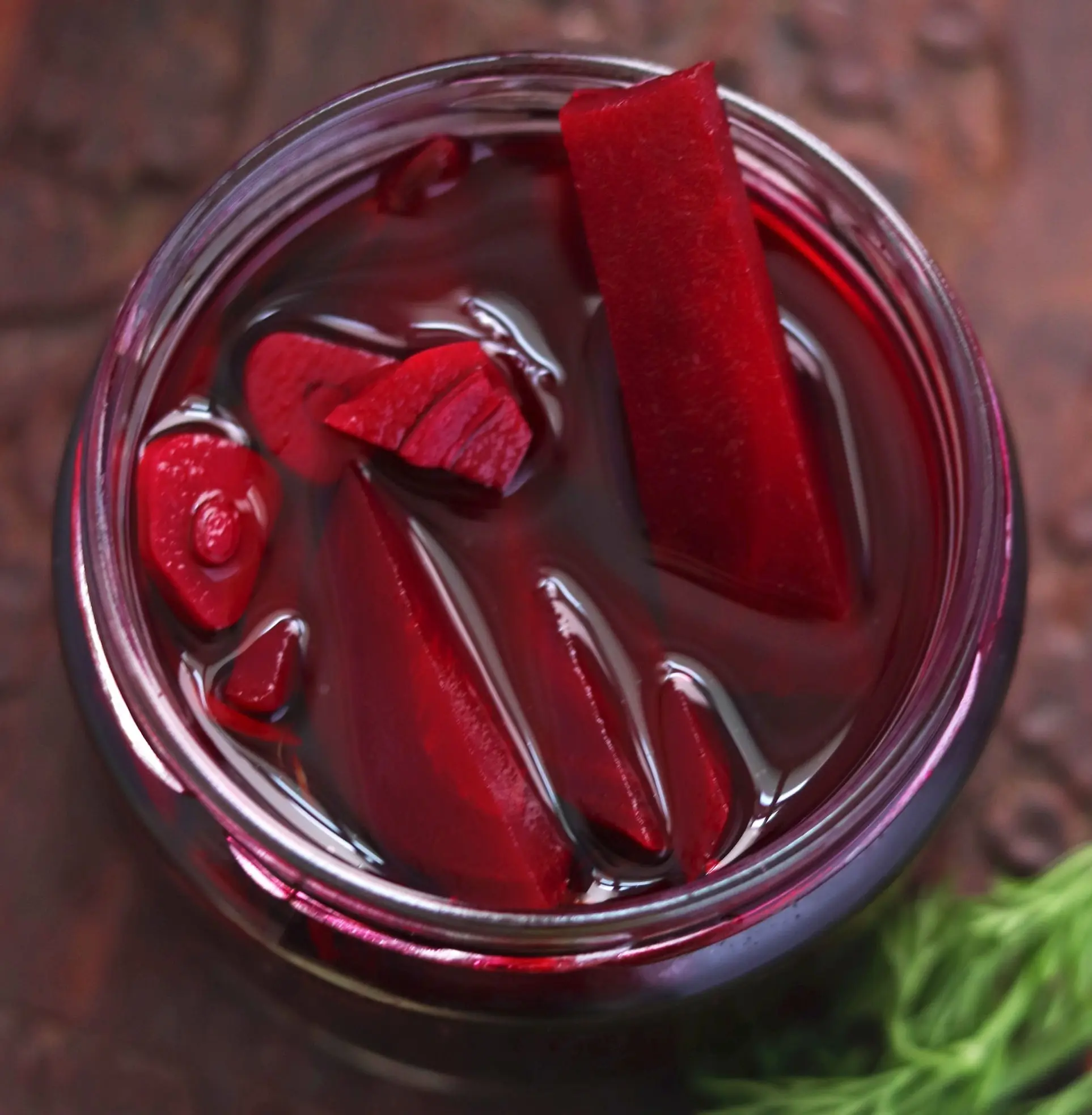 Delicious pickled instant beetroot