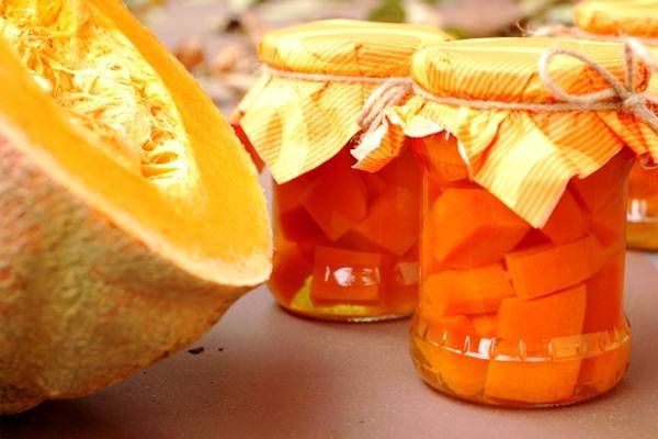 Delicious pumpkin compote 