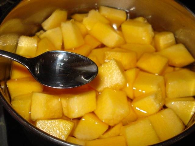 Delicious pumpkin compote 