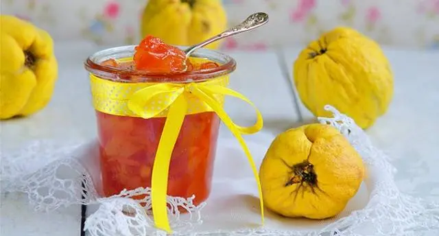 Delicious quince jam