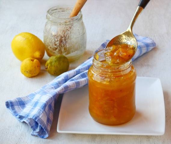 Delicious quince jam