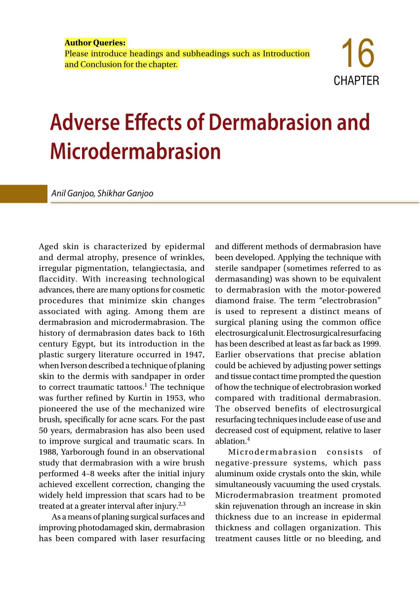 Dermabrasion &#8211; indications, course of the procedure, contraindications