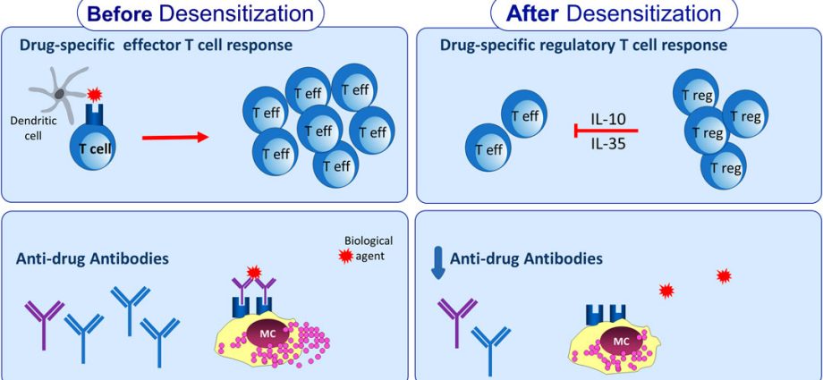 Desensitization is an effective method of treating allergies