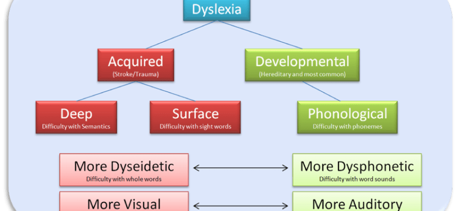 Developmental dyslexia &#8211; description, types of dyslexia, management