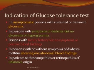 Diabetes mellitus in laboratory tests