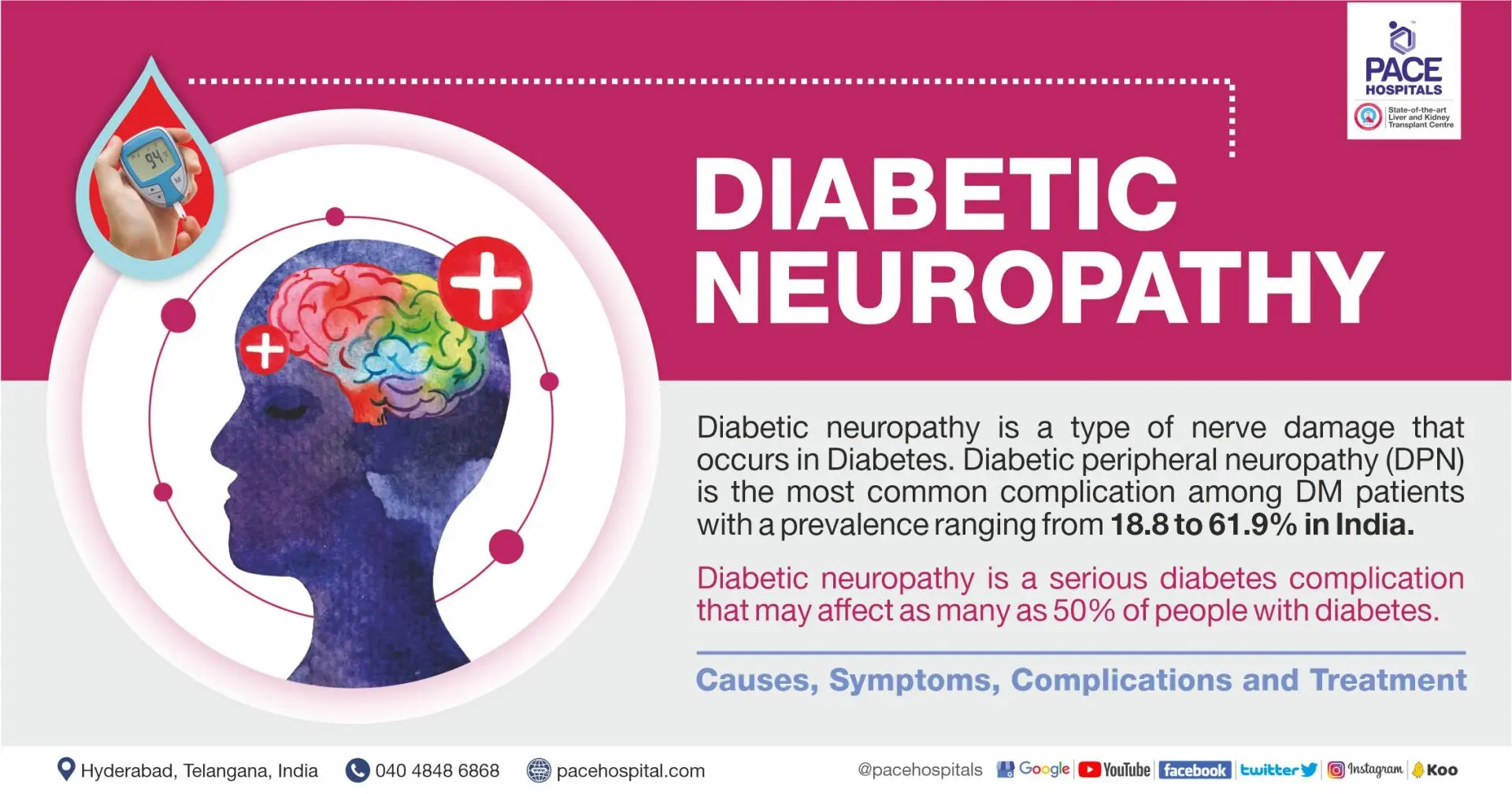 Diabetic neuropathy &#8211; causes, symptoms, diagnosis, treatment, complications