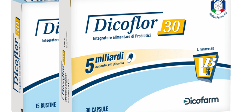 Dicoflor 30 (leaflet) &#8211; capsules and sachets, probiotic dosage