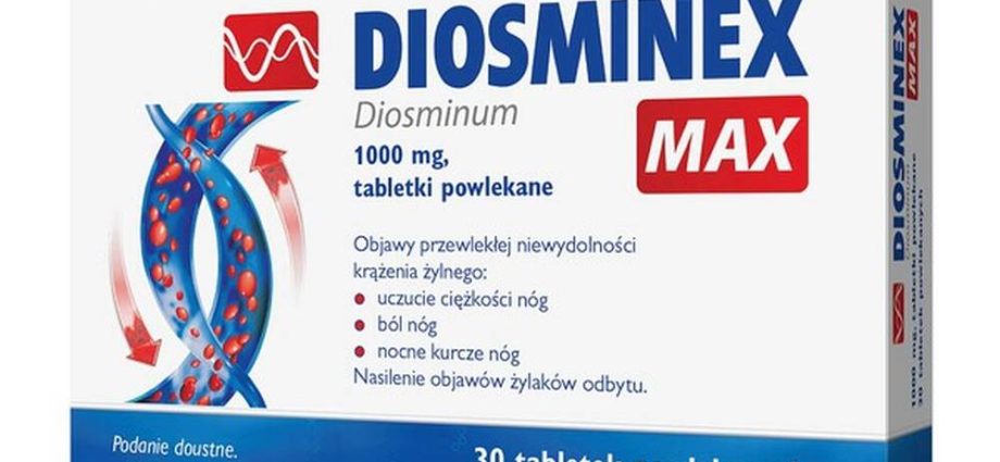 Diosminex Max &#8211; composition, dosage, side effects, price