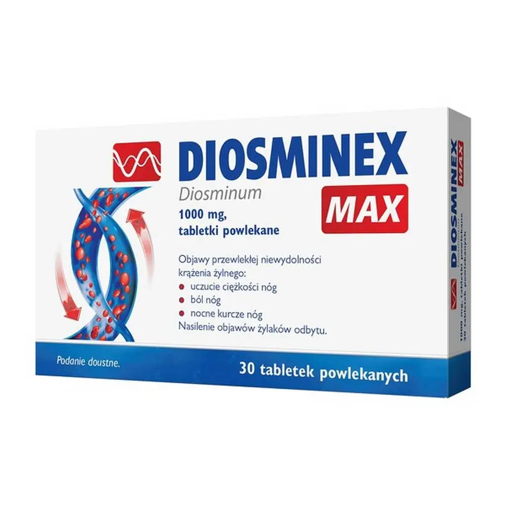 Diosminex Max &#8211; composition, dosage, side effects, price